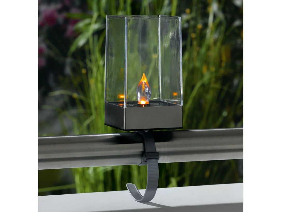 LIVARNO HOME Solar-Balkonleuchte Fackel EDS mit Bodenstecker - Bild 1