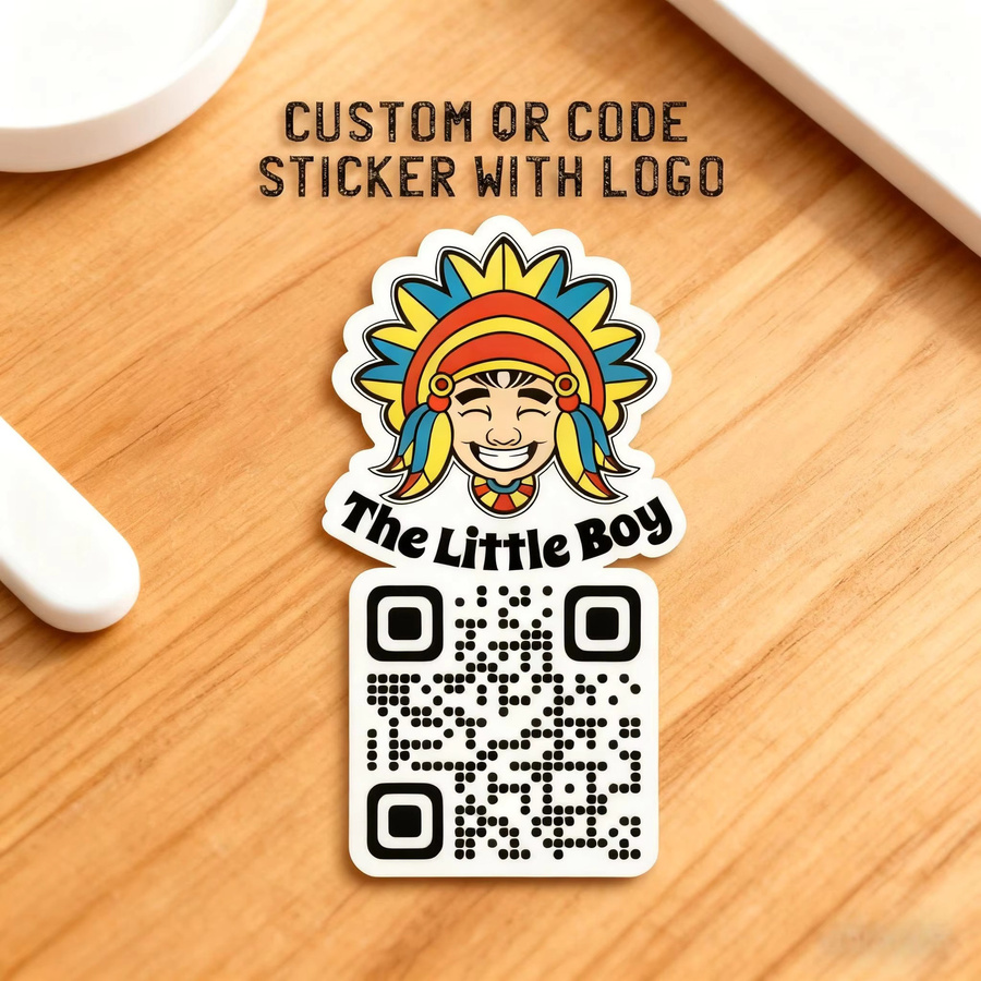 Individuelle Logo-Aufkleber mit QR-Code, Namen oder E-Mail-Adressen in Mehrfarben aus Papier für soziale Medien, Hochzeiten, Geburtstage und Geschäftswerbung - Bild 2