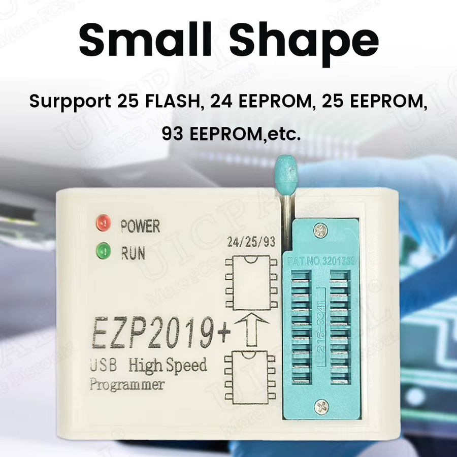 EZP2019 USB-Programmierer High Speed SPI USB 2.0 für 24 25 93 EEPROM und 25 Flash BIOS Chips inklusive SOP-Buchse und Clip Brenner Kit - Bild 3