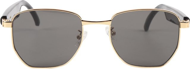 Igeteck Smarte KI-Sonnenbrille mit Bluetooth und Echtzeitübersetzung in Gold - Bild 1