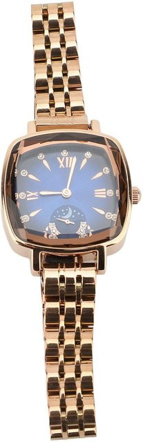 Neoglint Armbanduhr Edelstahl, Quarz, Roségold, Diamantbesetzt, Damen - Bild 1