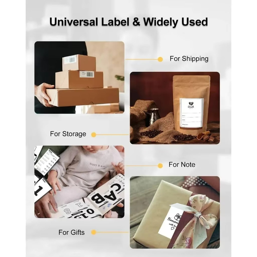 Phomemo Thermo-Versandetiketten A6, 100 Blatt Etikettenrolle für PM-241BT/D520/246S Frachtbriefdrucker, Breite: 10 cm, Höhe: 15 cm - Bild 3