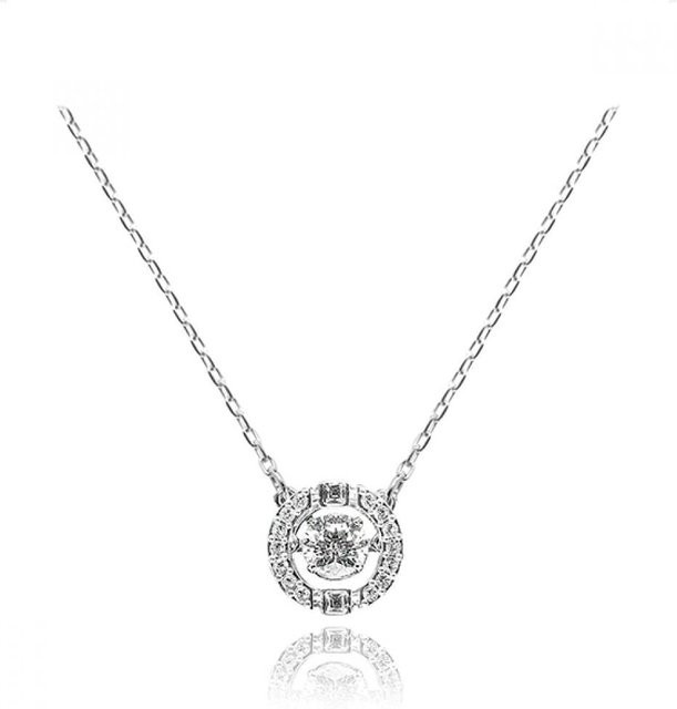 Swarovski Halskette, Silber, Kristall, Damen - Bild 1