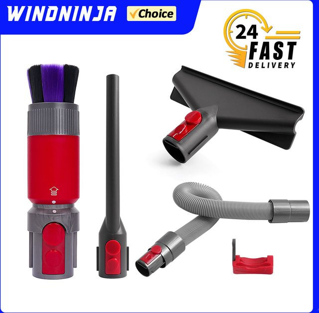 Dyson Staubsauger Zubehör Set mit flexiblem Verlängerungsschlauch und kratzfreiem Staubpinsel für V7 V8 V10 V11 V15 Modelle - Bild 1
