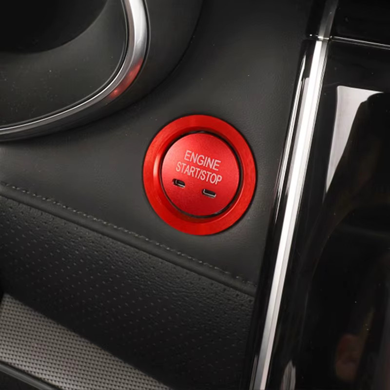 Kosero Zierring für Motor Start Taste aus Aluminiumlegierung für Roewe I5 I6 Rx3 Rx5 Max Auto Innenraum Zubehör - Bild 2