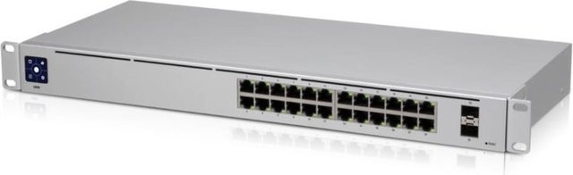 Ubiquiti UniFi Switch USW-24 Managed Netzwerk-Switch Silber mit 24 x 10/100/1000 Ethernet/LAN und 2 x Gigabit SFP - Bild 1