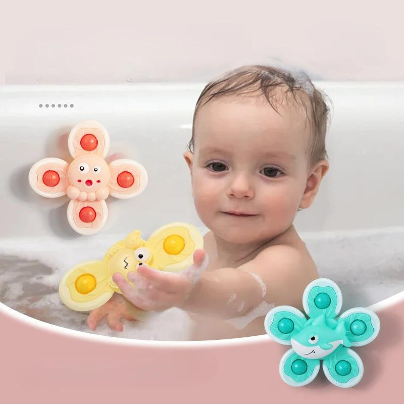 Yiran bag Baby Cartoon Fidget Spinner Insekt Lernspielzeug Buntes Badespielzeug Set - Bild 1