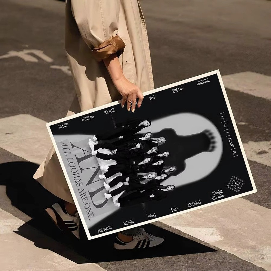 Vintage Loona Kpop Poster von Potdemiel im Portraitformat ohne Rahmen - Bild 3