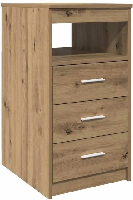 vidaXL Schubladenschrank Artisan-Eiche in Braun aus Holzwerkstoff, B/T/H: 40 x 50 x 76 cm - Bild 1