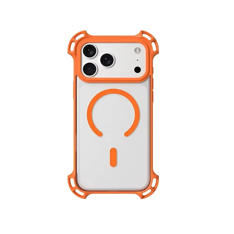 Fashion Bounce Magnetische Anti-Drop Schutzhülle für iPhone 17 Pro Max, 16, 15 Plus, 14, 13 in Transparent oder Schwarz - Bild 3