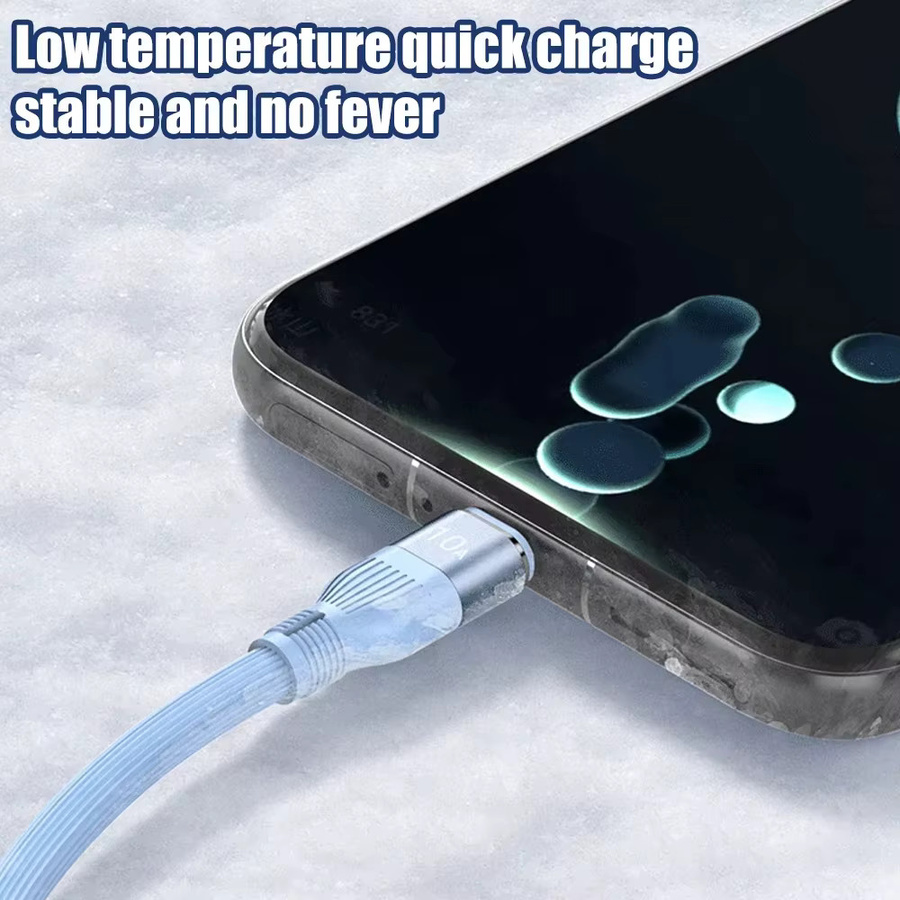 NNBILI 120W 10A Schnelles USB-A-zu-USB-C und USB-C-zu-USB-C Ladekabel für Hochgeschwindigkeits-Datenübertragung in Grün und Blau - Bild 4