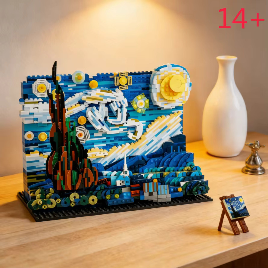 Stern Van Gogh Sternennacht, Weltbausatz, 1830 Teile, ab 14 Jahren - Bild 2