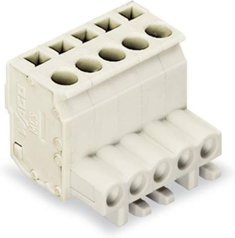 WAGO Buchsengehäuse-Kabel 722 Polzahl 11 in Weiß, Rastermaß: 5 mm, 722-111/026-000, 25 Stück - Bild 1