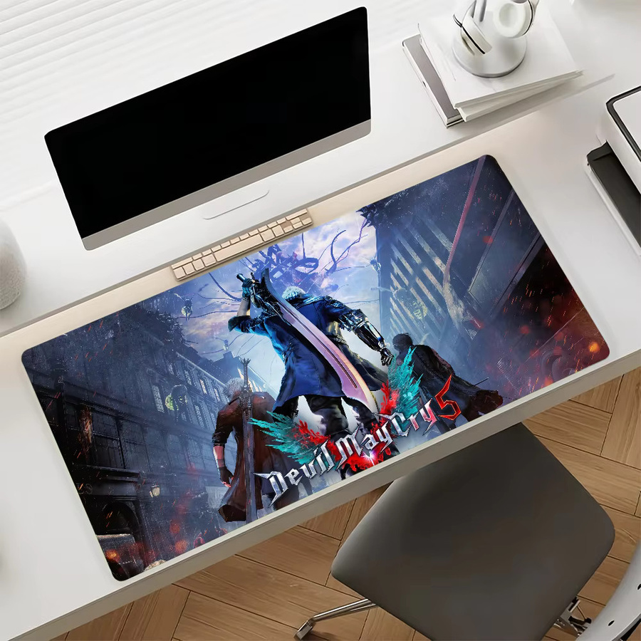 Game D-Devil M-May C-Cry-S Mauspad in Multicolour, rutschfeste Gamer-Schreibtischunterlage für Laptop und Büro - Bild 6