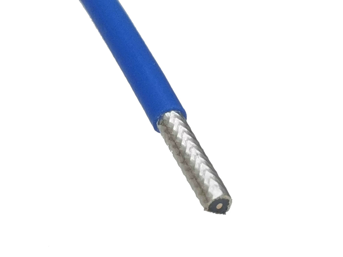 Flexibles RG-405 Koaxialkabel mit HF-Stecker in Blau, Länge: 0,91 m - Bild 2