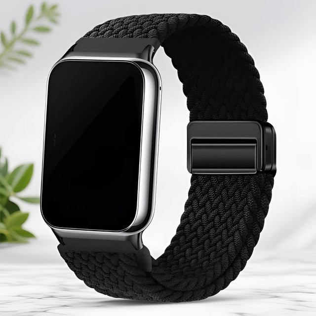 Samsung Uhrenarmband, Textil/NATO, schwarz, Unisex, Galaxy Fit 3 - Bild 1