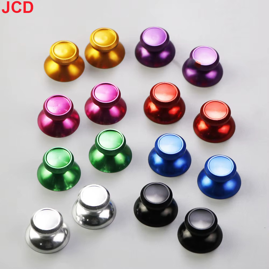 JCD 3D Aluminium Metall Analog Joystick Thumb-Stick Grip Caps für Xbox 360 Controller, 1 Paar, Multicolour/Lila - Bild 2