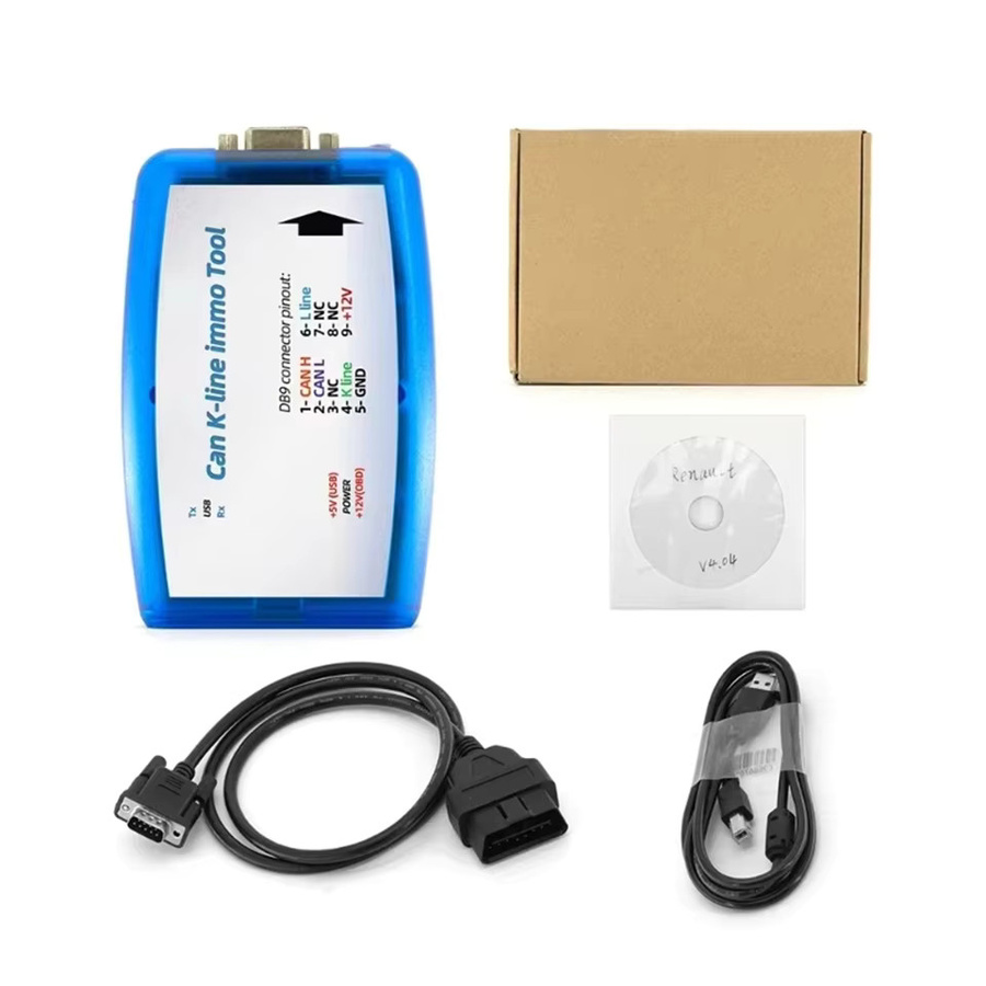 YIQIXIN OBD2 ECU Programmierer für Renault mit CAN und K-Line, Immo Tool zum Lesen und Schreiben von EEPROM und FLASH zur Wegfahrsperre-Codierung, Blau - Bild 4