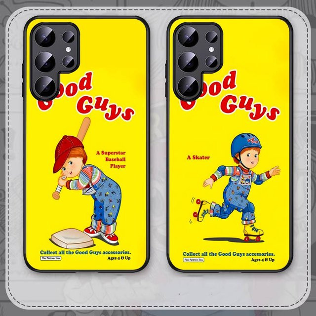 Chucky Good Guys Handyhülle für Samsung Galaxy S24 Ultra 5G S23 S22 S21 S20 FE und weitere Modelle in Gelb - Bild 1