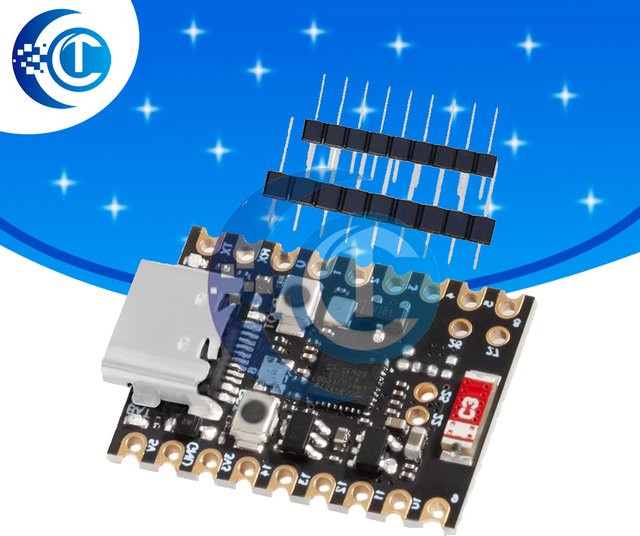 EGBO ESP32-H2 SuperMini Mikrocontroller-Kernplatine in Schwarz - Bild 1