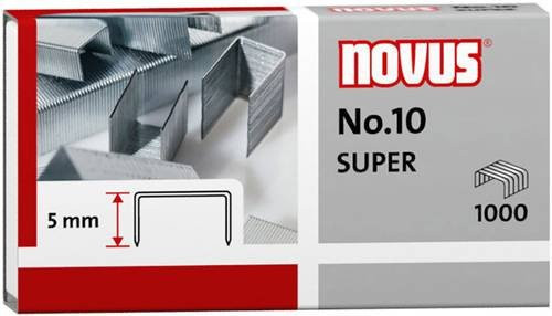 Novus Heftklammern No. 10 aus Metall in Silber, 1000 Stück - Bild 1