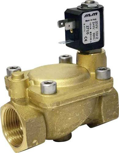M & M International Direktgesteuertes Pneumatik-Ventil B222DBY 230 V/AC G 1 in Gold - Bild 1