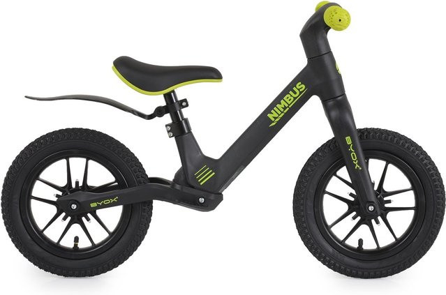 Byox Laufrad Nimbus 12 Zoll Luftreifen Sitz verstellbar Leuchträder schwarz - Bild 1