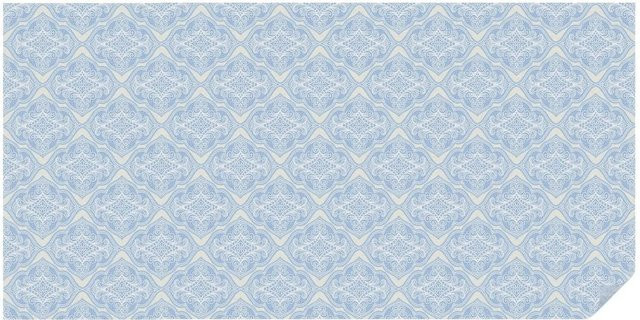 Tulup Fensterfolie Blumenschmuck Milchglasfolie mit floralem Design in Blau, B: 200 cm, H: 100 cm - Bild 1