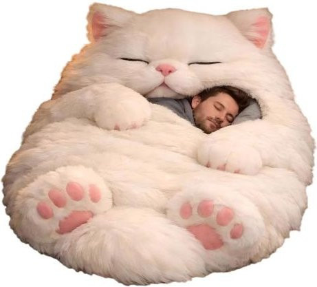 Plüsch-Umschlag-Schlafsack für Erwachsene in verschiedenen Tierdesigns für Zuhause und Reise - Bild 1
