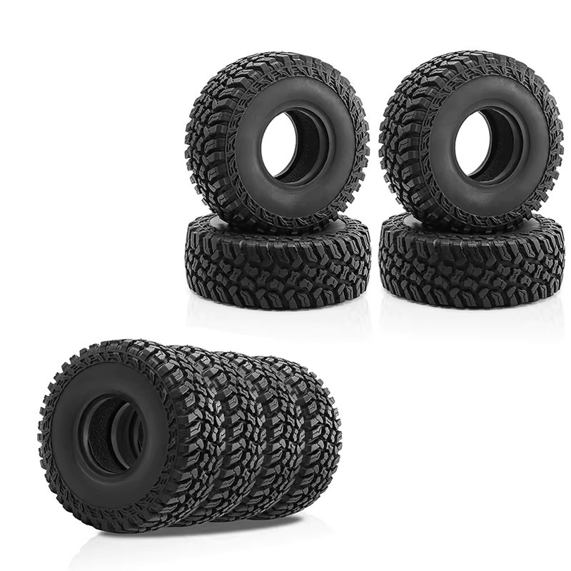 Redcat Gummireifen für 1/10 RC Crawler, 4-teiliges Set, Schwarz - Bild 4