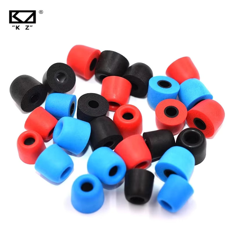 KZ Memory-Schaum-Ohrstöpsel für In-Ear-Kopfhörer, 3 Paar (6 Stück), Schwarz/Mehrfarbig, passend für KZ ZSX EDXPro PR3 - Bild 2