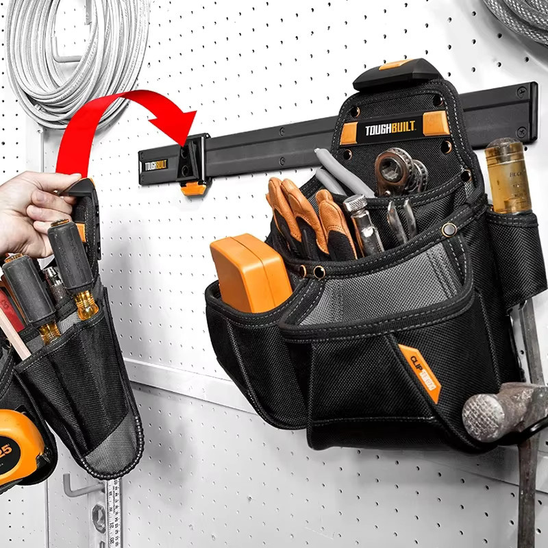 Toughbuilt Wandmontage-Modul Werkzeugtasche Schnellaufhänge-Komponente Schwarz TB-53 - Bild 3