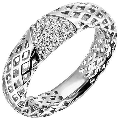 Colfem Ring 925 Sterling Silber, 14 Zirkonia, Damen, Ringgröße 60 - Bild 1