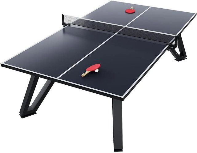 Vente-unique Tischtennis Jamison Tisch in Schwarz mit Kunststoffplatte und Metallgestell, B/T/H: 274 x 152,5 x 76 cm - Bild 1