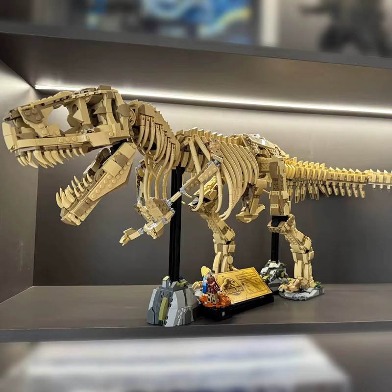 LIEI Dinosaurier Tyrannosaurus Rex Skelett, Bausteine, 3.145 Teile - Bild 4