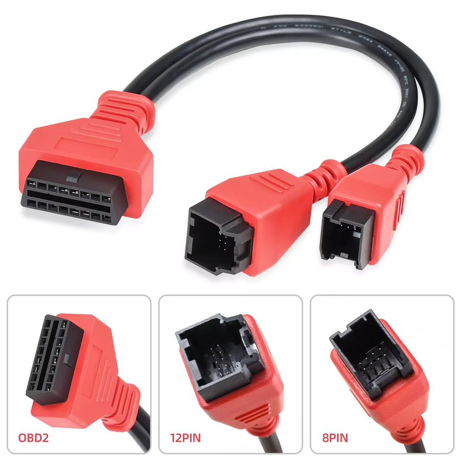 JFIND OBD2-Adapter Bypass SGW Programmierkabel für Chrysler, Jeep, Dodge und Fiat, kompatibel mit Autel und Launch X431, Farbe: Rot - Bild 3