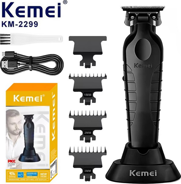 Kemei Elektrischer Haarschneider, Schwarz, Unisex - Bild 1