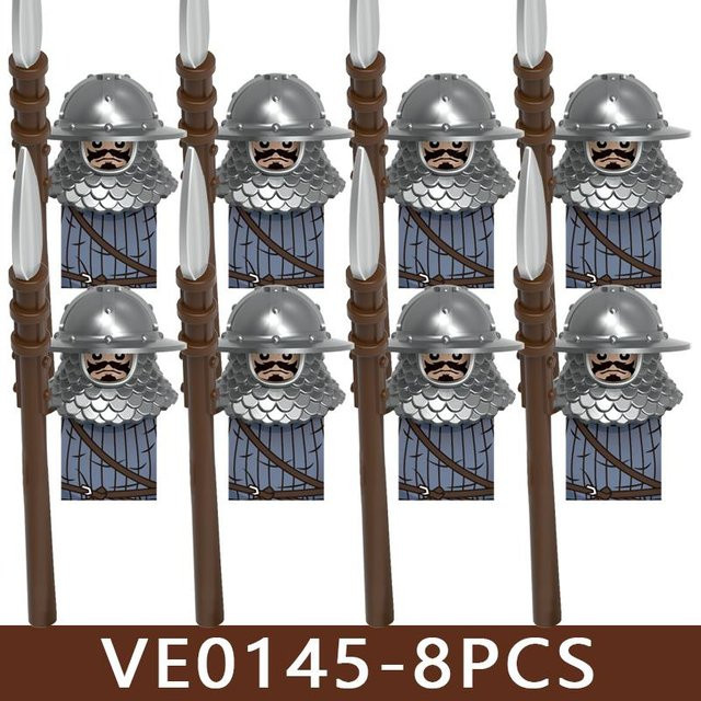ZMM TOYS Mittelalterliche Burg Ritter Soldaten Figuren 8-teiliges Set - Bild 1