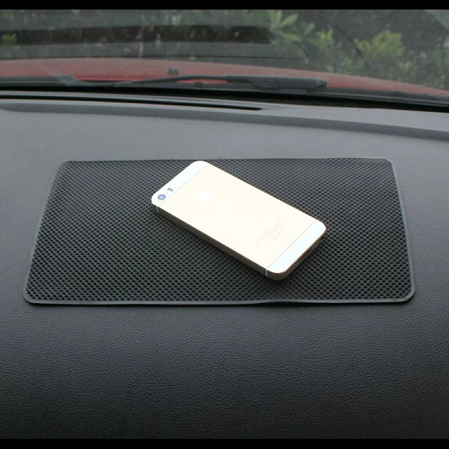 Rutschfeste Auto Armaturenbrett Matte in Schwarz als Handy Halterung und Ständer - Bild 4