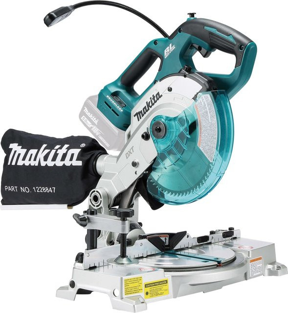 Makita DLS600Z Akku-Kapp- und Gehrungssäge 18 V Solo in Blau/Silber mit 165 mm Sägedurchmesser - Bild 1