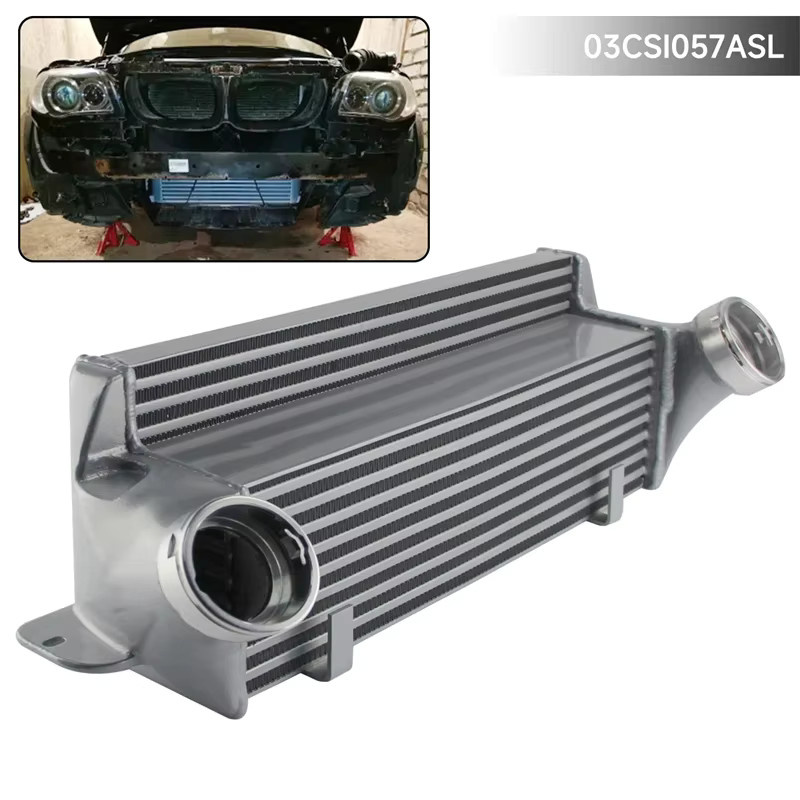 CSKS Tuning-Intercooler passend für BMW 120d 123d E81 E82 E87 E88 2007-2013 Silber/Schwarz - Bild 2