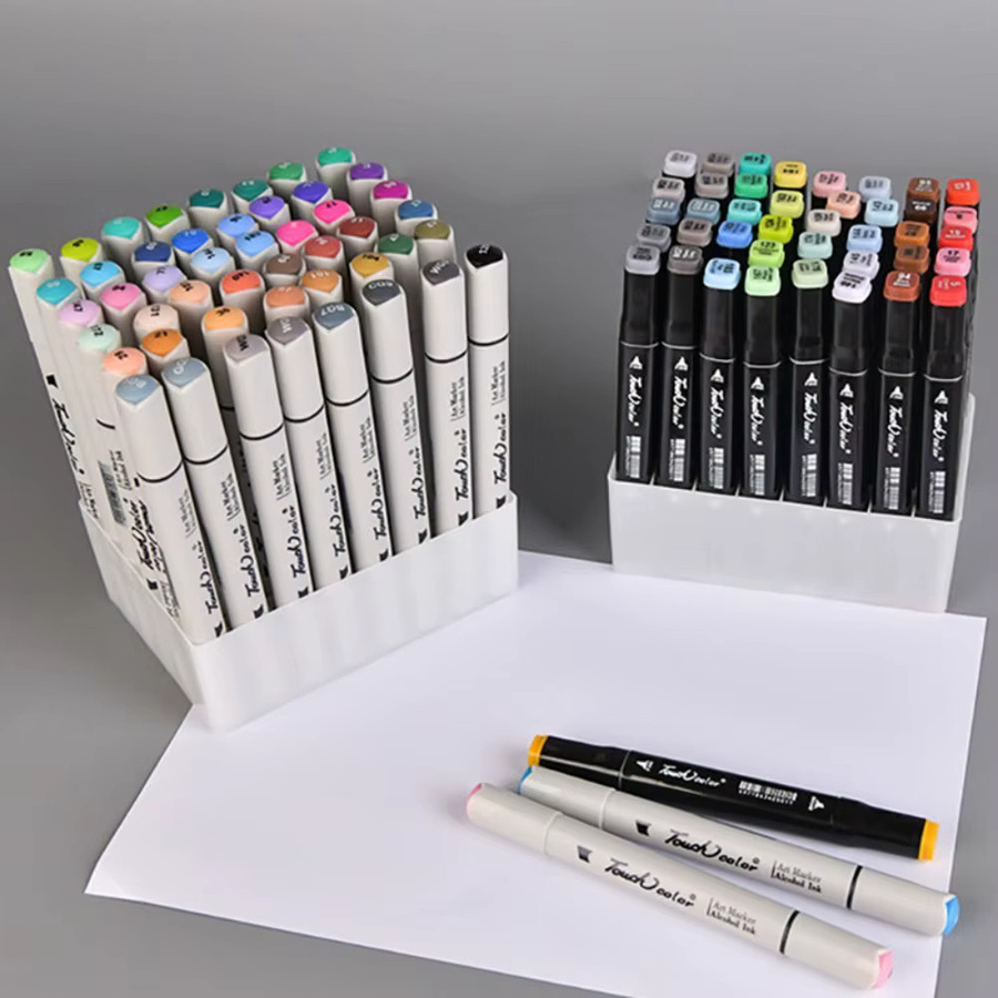 Organizer für Marker und Make-up-Pinsel in Schwarz mit mehreren Fächern aus Kunststoff - Bild 2