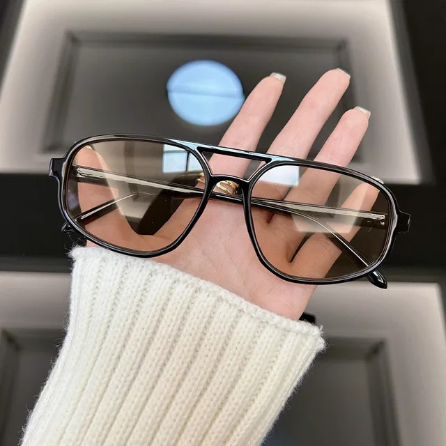ZBHWISH Sonnenbrille quadratisch, Vollrand, Kunststoff, Unisex, schwarz - Bild 1