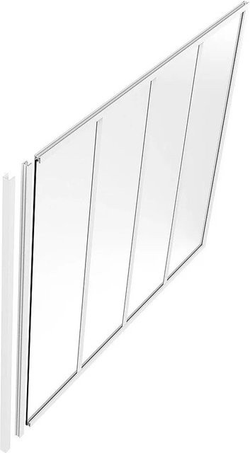 Vente-unique Zubehör für Glaswände Bayview aus Aluminium in Weiß, Tiefe: 2,3 cm - Bild 1