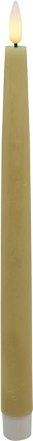 2er-Set LED Dinnerkerzen BASIC in Beige mit Timer und Echtwachs - Bild 1