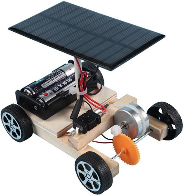 ODILO Solarautos, DIY-Elektronik-Kit, Fahrzeuge, Holz, Bunt / Mehrfarbig - Bild 1