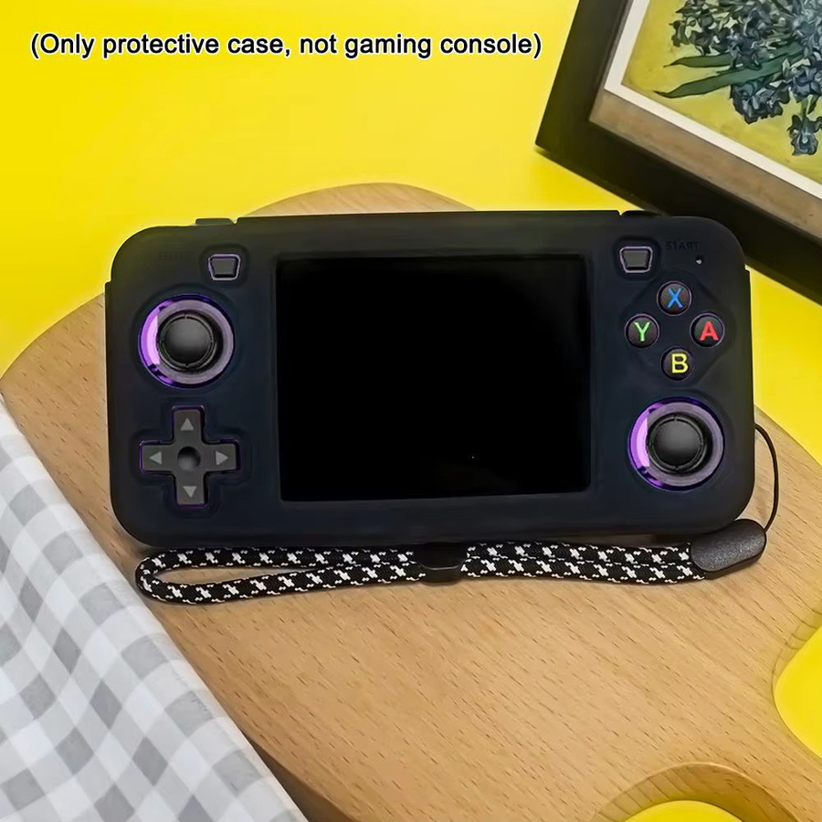 Anbernic Silikon Schutzhülle für R35H Retro Handheld Spielkonsole in Schwarz - Bild 2