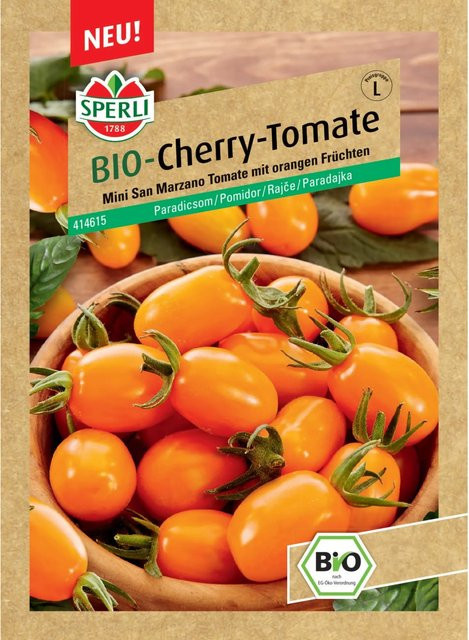 Sperli Bio Cherry-Tomate Ormato Gemüsesamen für Freiland und Gewächshaus - Bild 1