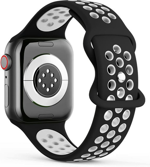 PEO Uhrenarmband Silikon, Schwarz, Unisex - Bild 1