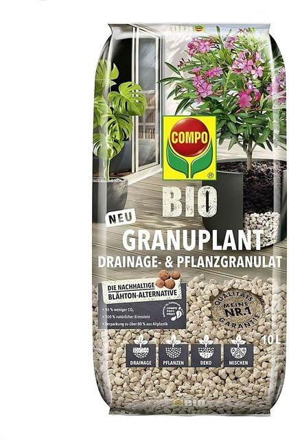 Compo BIO Granuplant Drainage- und Pflanzgranulat mit Bims, 10 l - Bild 3